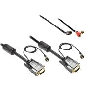 Alcasa P-A4310-3 S-VGA 3.5 mm jack Schwarz Kabelschnittstellen-/adapter (P-A4310-3)