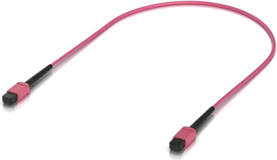 Ubiquiti Indoor OM4 multi-mode fiber B UPC connectors designed for 100G applications. 0.5M (UACC-OFC-MA-MPMP-0.5M)