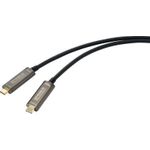 SpeaKa Professional USB-C / DisplayPort Anschlusskabel 10.00 m SP-9505620 TPE-Mantel Schwarz [1x USB-C™ Stecker - 1x USB-C™ Stecker] (SP-9505620)