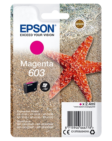 Epson 603 2.4 ml Cyan (C13T03U34020)