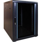 DSIT 15 HE, kleiner Serverschrank, mit Glastür (BxTxH) 600x600x860mm (DS6615-MINI)