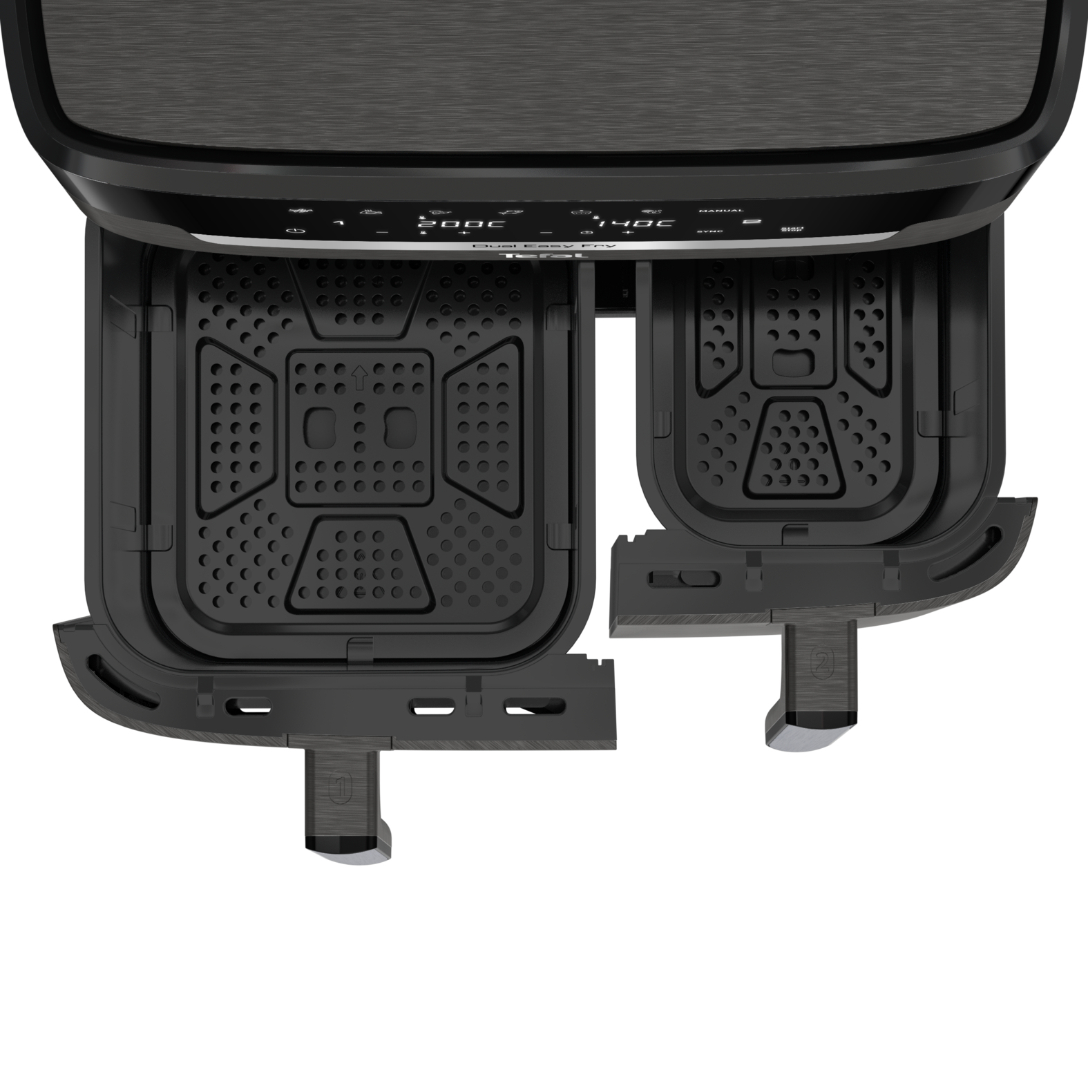 Tefal Dual Easy Fry EY942HE0 Doppel-Heißluftfritteuse 11 l 2020 W Grau