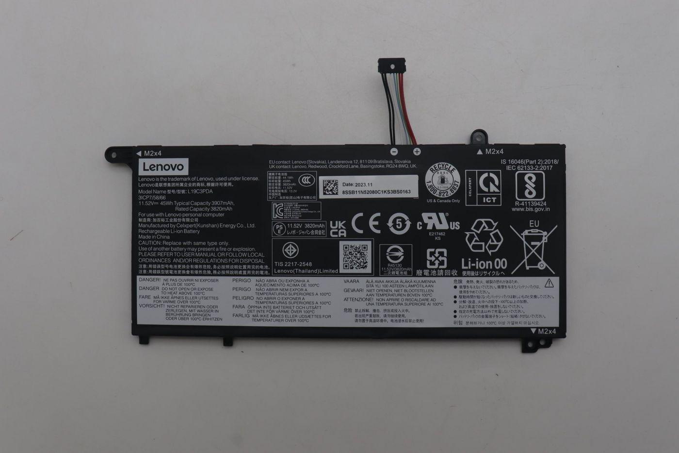 Lenovo 5B11N52076 Akku 45Wh Original 3 Zellen (5B11N52076)