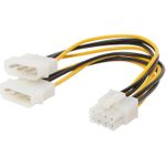 shiverpeaks ®-BASIC-S--Internes Stromkabel 2x 13.3 cm Stecker auf 8-pol PCI Express, 0,13m (BS78218-HQ)