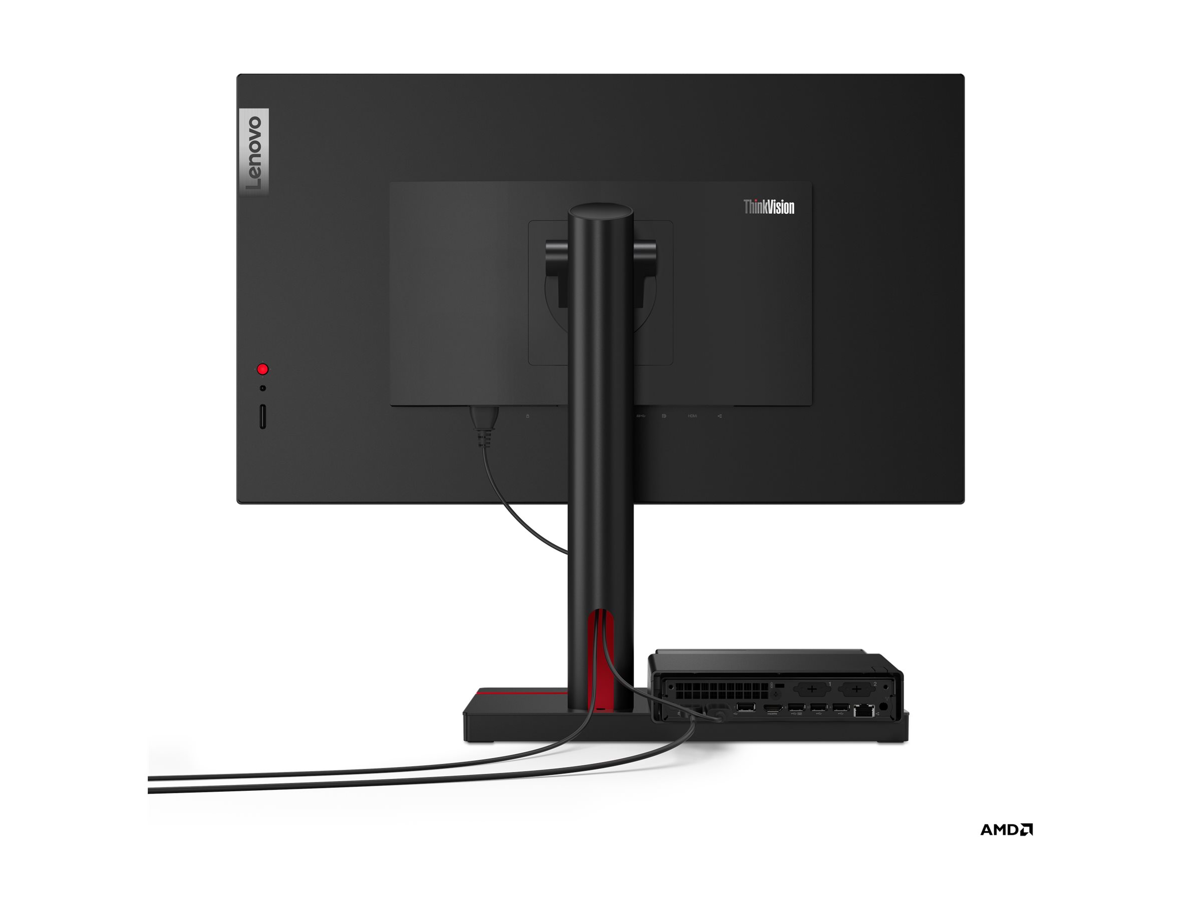 Lenovo ThinkCentre M75q Gen 5 12RQ Mini-PC AMD Ryzen 7 Pro 8700GE 16 GB RAM 512 GB SSD Schwarz