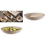 APS Speiseteller NERO tief, Durchmesser: 300 mm, sand aus Melamin, stapelbar, spülmaschinengeeignet, hitze - 1 Stück (85415)