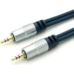 Home Cinema Verchromter Metall-Klinkenstecker 3,5mm stereo und verchromter Metall-Klinkenstecker 3,5mm stereo, vergoldete Kontakte, 1,5m (30812MHQ)