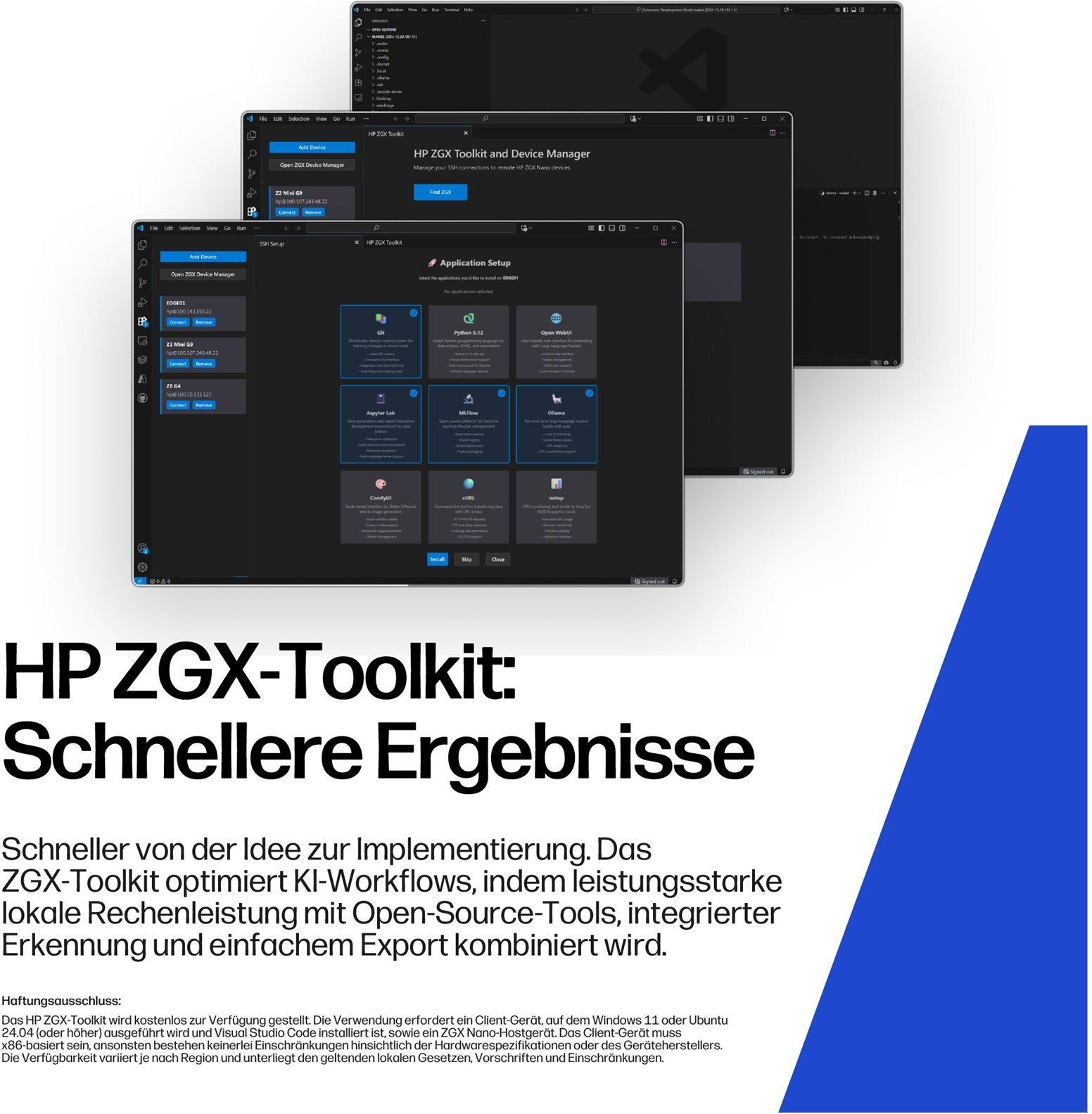 HP ZGX Nano G1n AI Station Mini Desktop NVIDIA GB10 128 GB RAM 4 TB SSD Schwarz