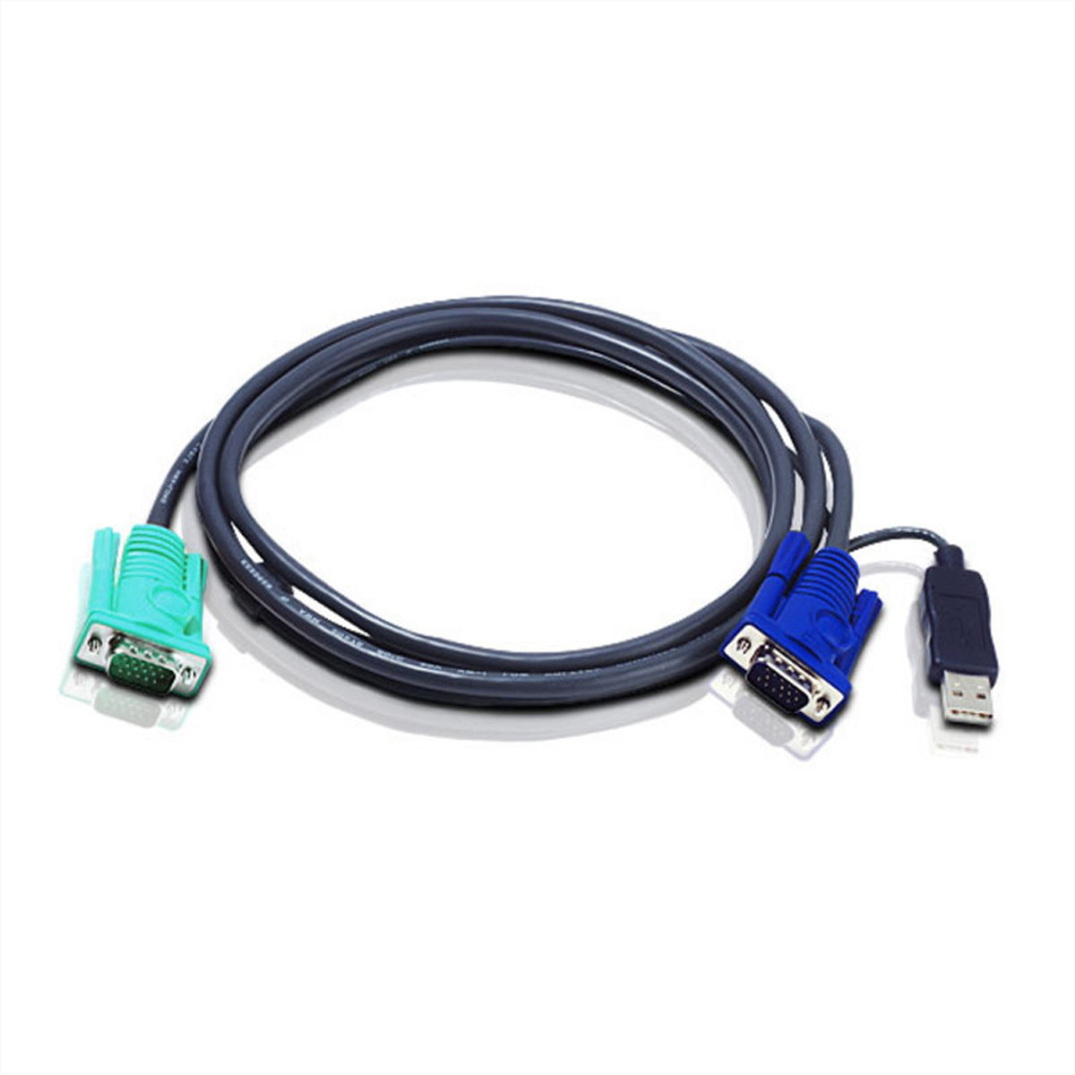 ATEN Micro-Lite 2L-5205U KVM-Kabel 5 m Schwarz