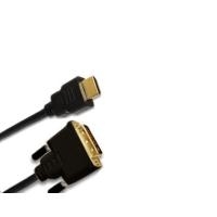 HDMI DVI Kabel, HDMI 1.3c, vergoldet, 19pol HDMI St./18+1pol DVI St., 5,0 m Hochwertiges Anschlusskabel zur Übertragung von digitalen Video-Signalen (AVC 132-5.0)