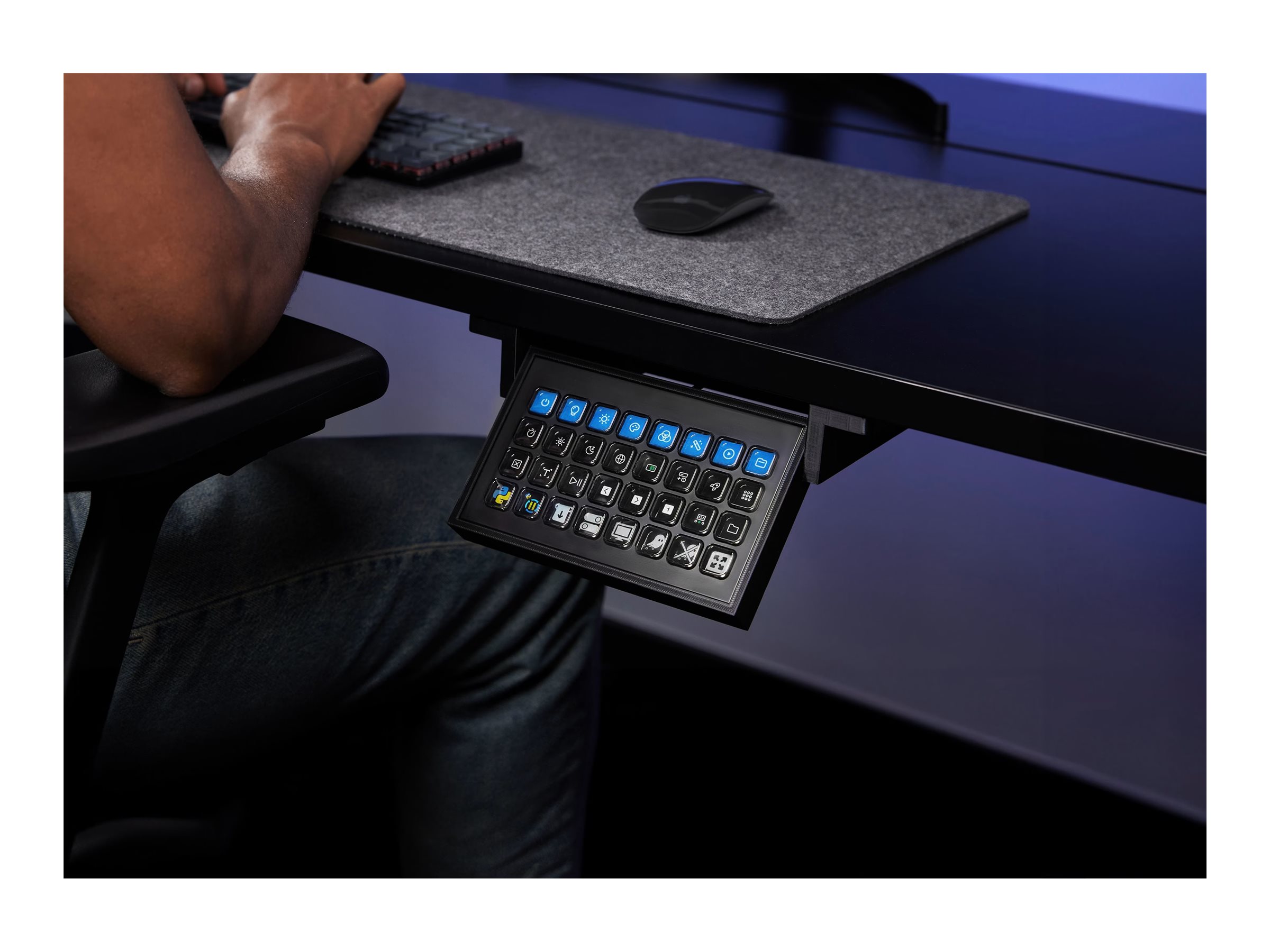 Elgato Stream Deck Module Videobearbeitungscontroller 32 Membrantasten USB Schwarz