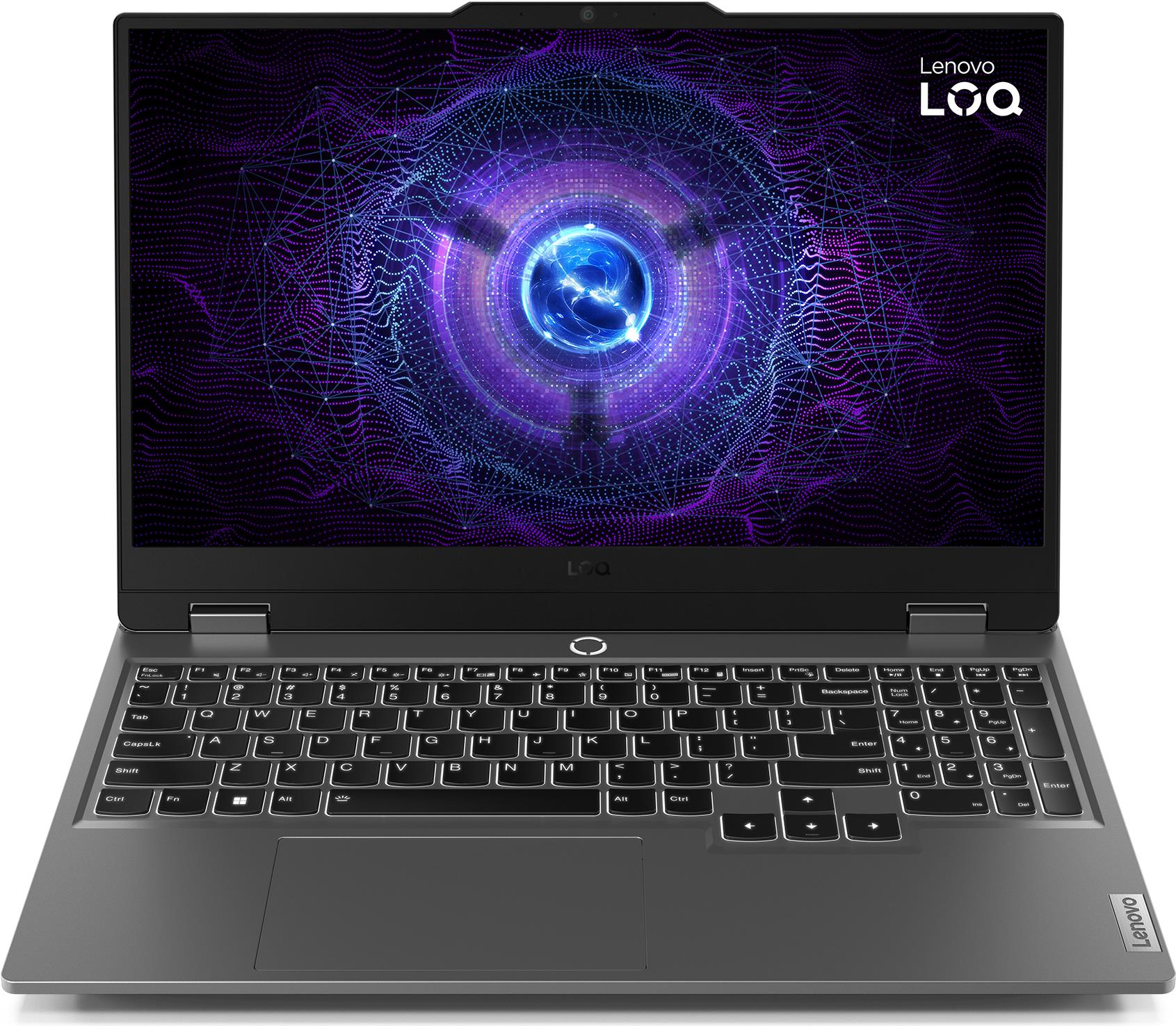 Lenovo LOQ 15IRX9 Intel® Core™ i7 i7-13650HX 39,6 cm (15.6") Wide Quad HD 24 GB DDR5-SDRAM 1 TB SSD NVIDIA GeForce RTX 4060 Wi-Fi 6 (802.11ax) Windows 11 Home Grau (83DV00KSGE)