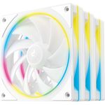 DeepCool FL12 SE WH 3-in-1 Gehäuselüfter-Set 120 mm ARGB PWM Weiß 3er-Pack (R-FL12SE-WHAPN3-G)