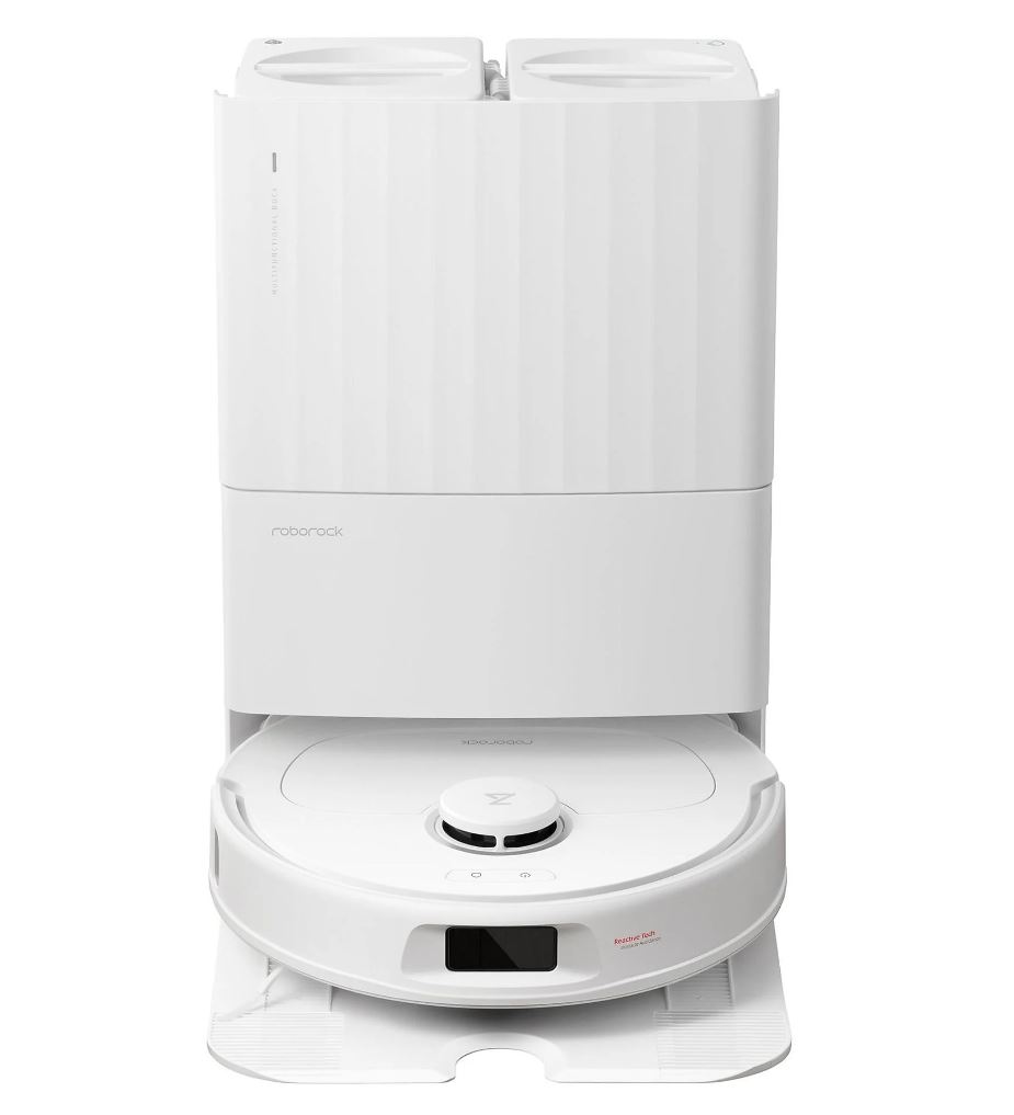 Roborock Qrevo Plus Weiß Saug-Wisch-Roboter mit Reinigungsstation 7000Pa 180min