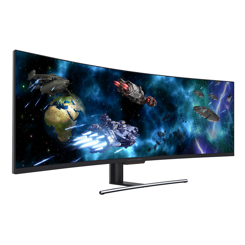 LC-Power LC-M49-DFHD-144-C-Q LED display 124,5 cm (49 Zoll) 3840 x 1080 Pixel UltraWide Full HD QLED Schwarz (LC-M49-DFHD-144-C-Q)