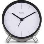 Hama Funkwecker Flores, analog, ohne Ticken, Schwarz (00222226)