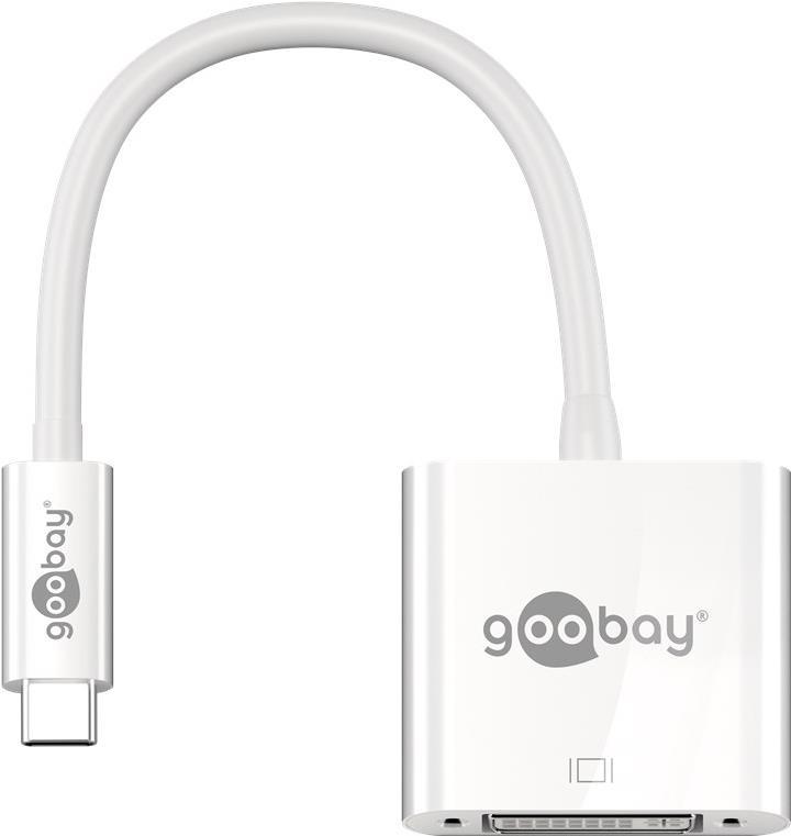 Goobay USB-C-Adapter DVI, weiß (44543)