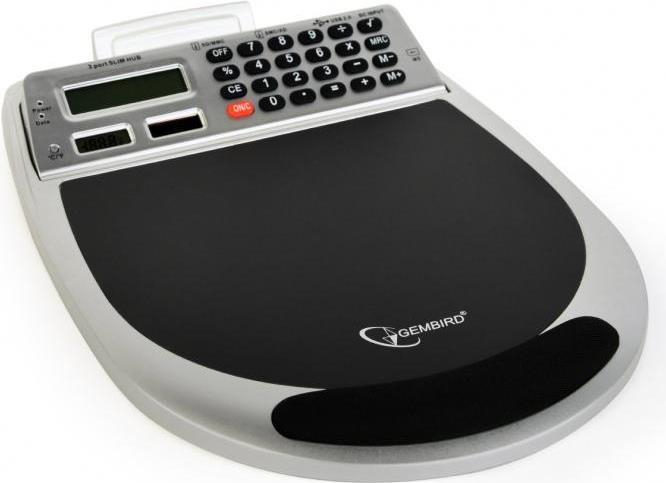 Gembird Mauspad mit einem eingebauten 3Port Hub Card Reader Kalkulator MP- (MP-UC1)