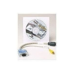 Matrox CAB-HD15-TVF TV-Out-Kabel VGA (D-Sub) auf S-Video/Composite 0,3 m Schwarz