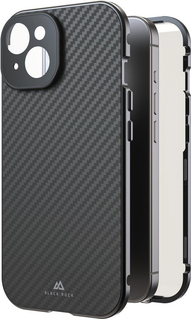 Black Rock Cover 360° Glass für Apple iPhone 15, Real Carbon (00221252)