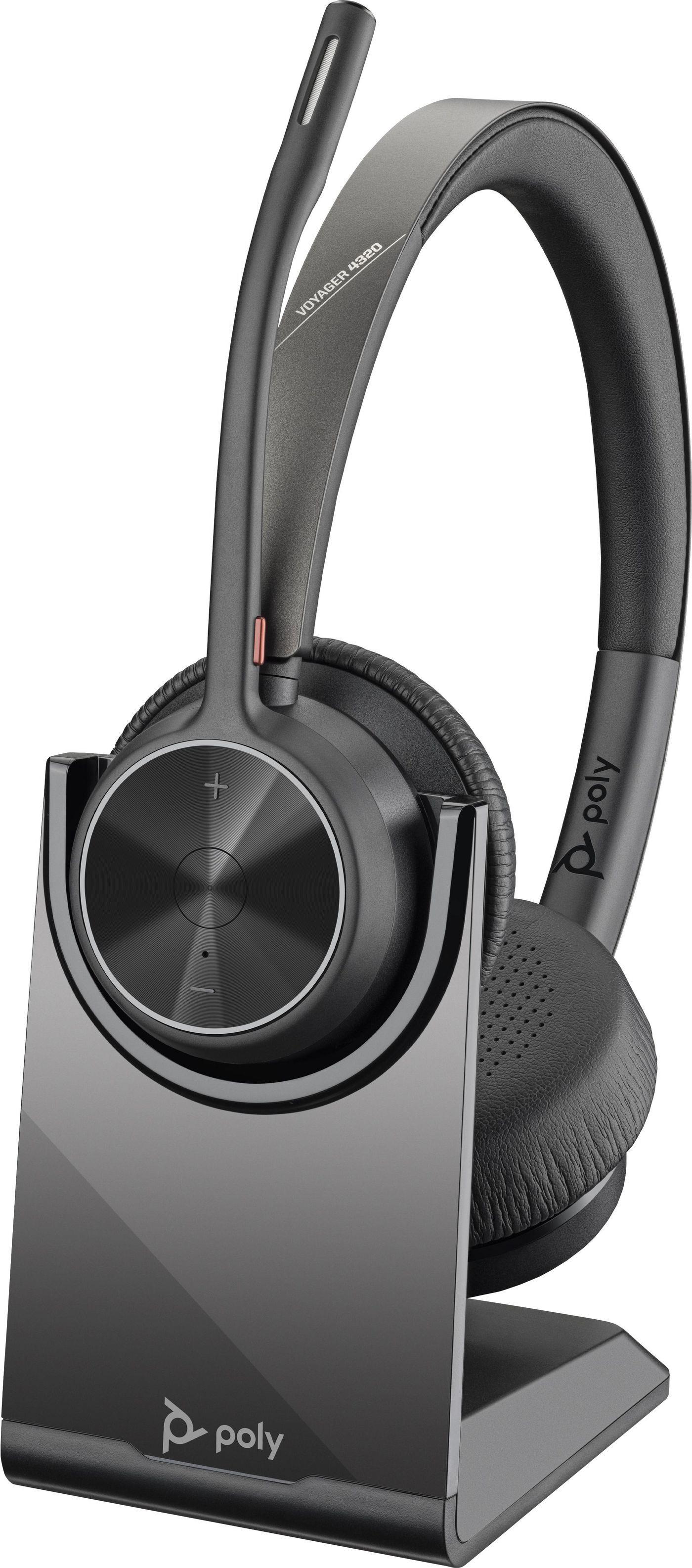 HP Poly Voyager 4320 On-Ear Headset Bluetooth USB-C Schwarz
