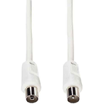 e+p HFT 3. Anschluss 1: coax plug, Anschluss 2: coax jack. Kabellänge: 3,5 m, Produktfarbe: Weiß, Impedanz: 75 Ohm (HFT 3)