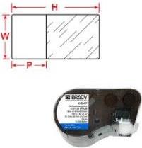Brady M-75-461 Druckeretikett Transparent - Weiß Selbstklebendes Druckeretikett (143292)