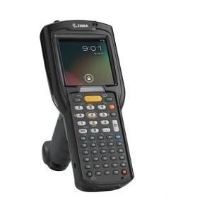 Zebra MC3200 Premium, 1D, BT, WLAN, Alpha, Gun, Disp., IST, WEC 7 Mobiles Datenerfassungsgerät, 1D, Laser, Tastenfeld (38 Tasten, alphanumerisch), Pistolengriff, Display, Interactive Sensor, 7,6cm (3"), Bluetooth, WLAN (802.11a/b/g/n), Micro SD-Slot (max. 32GB), Typ, TI OMAP 4, 1GHz, RAM: 1GB, Flash: 4GB, Win Embedded Compact 7, Schutzart: IP54, inkl.: Akku 4800mAh (MC32N0-GL3HCHEIA)
