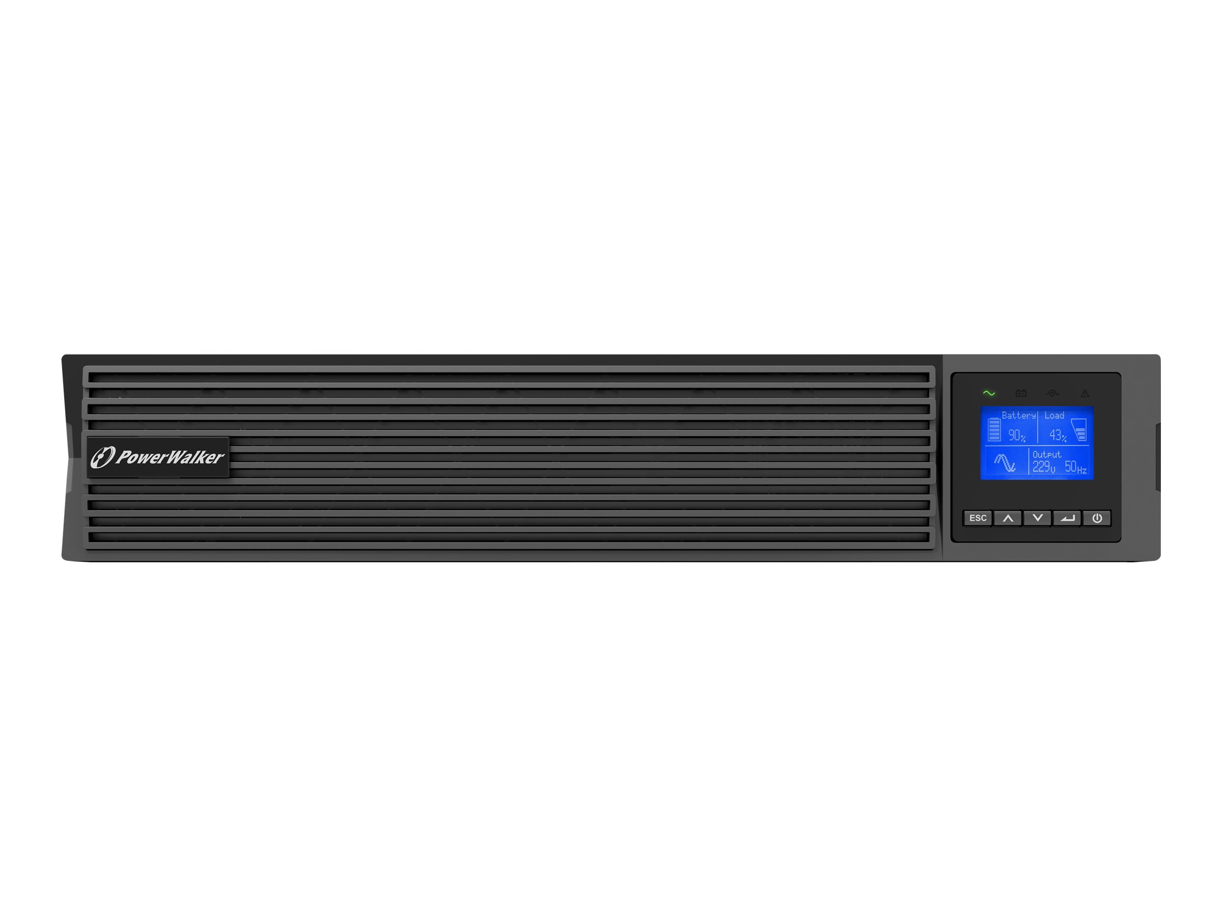 PowerWalker VFI 1500 ICR IoT Online-USV 1500 VA 1500 W 8x C13 Schwarz