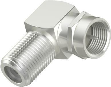 Hama SAT-Adapter, F-Stecker - F-Kupplung, 90° (00205226)