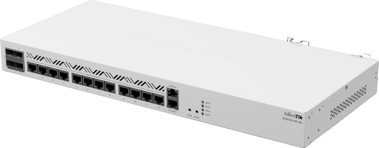 Mikrotik CCR2116-12G-4S+ Kabelrouter Gigabit Ethernet Weiß (CCR2116-12G-4S+)