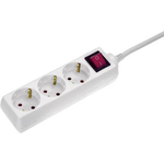 as - Schwabe 11361 Steckdosenleiste mit Schalter Weiß Schutzkontakt (11361)