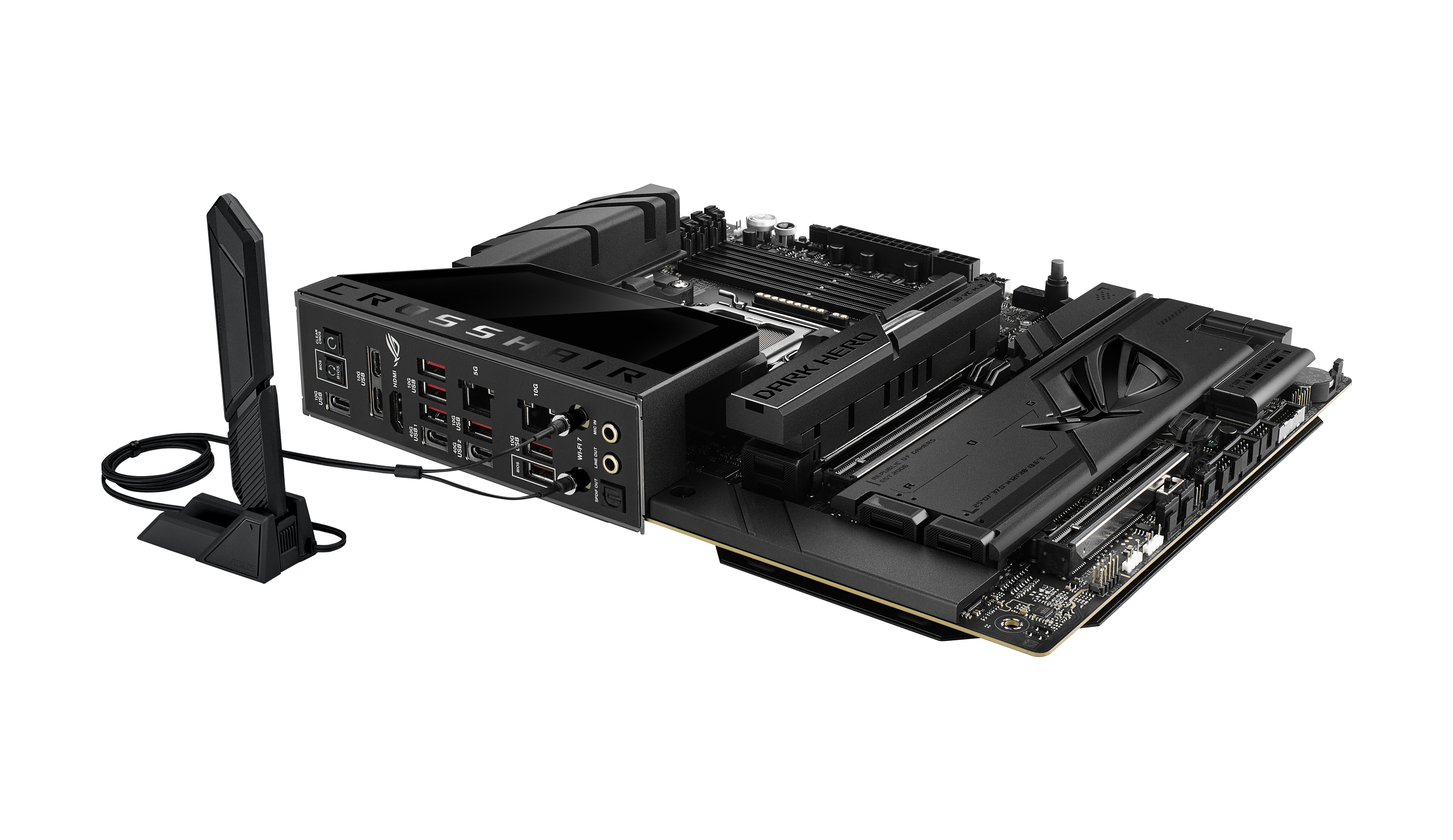 ASUS ROG CROSSHAIR X870E DARK HERO ATX Mainboard AM5 DDR5 Schwarz