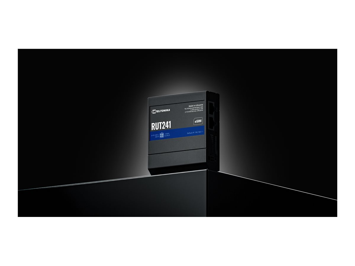 Teltonika RUT241 eSIM Wireless Router Schwarz