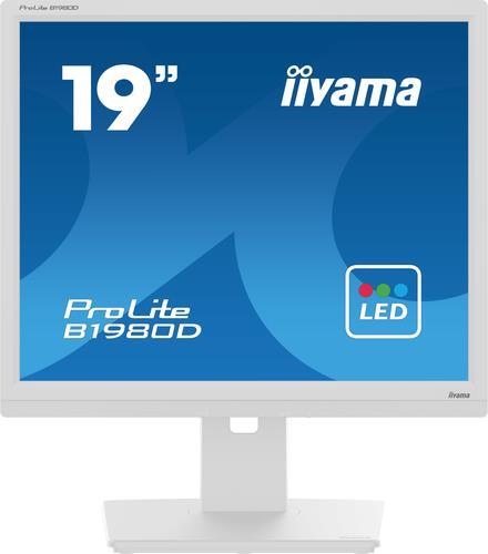 IIYAMA Prolite 48.0cm (19") B1980D-W5 5:4 VGA+DVI Lift white retail [Energieklasse E] (B1980D-W5)