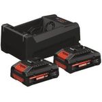 Bosch 2x EXBA18V-40+ GAL 12V/18V-80 1600A0373J Werkzeug-Akku und Ladegerät 18 V 4 (1600A0373J)