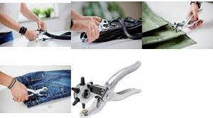 Rapid Revolver-Lochzange RP03, aus Metall, silber stanzt Löcher von 2 (5001724)