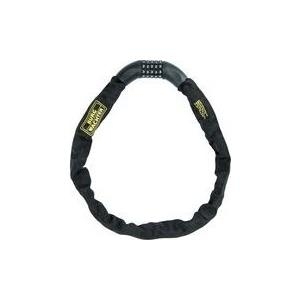 BURG-WÄCHTER Ketten-Fahrradschloss mit Zahlenkombination Länge: 900 mm, gehärtete Vierkantkette, 5-stelliges Zahlen - 1 Stück (280 C 90 BLACK)