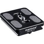 Walimex Mantona Schnellwechselplatte für Fortress Kugelkopf "Arca Swiss", 52 mm schwarz (1021467)