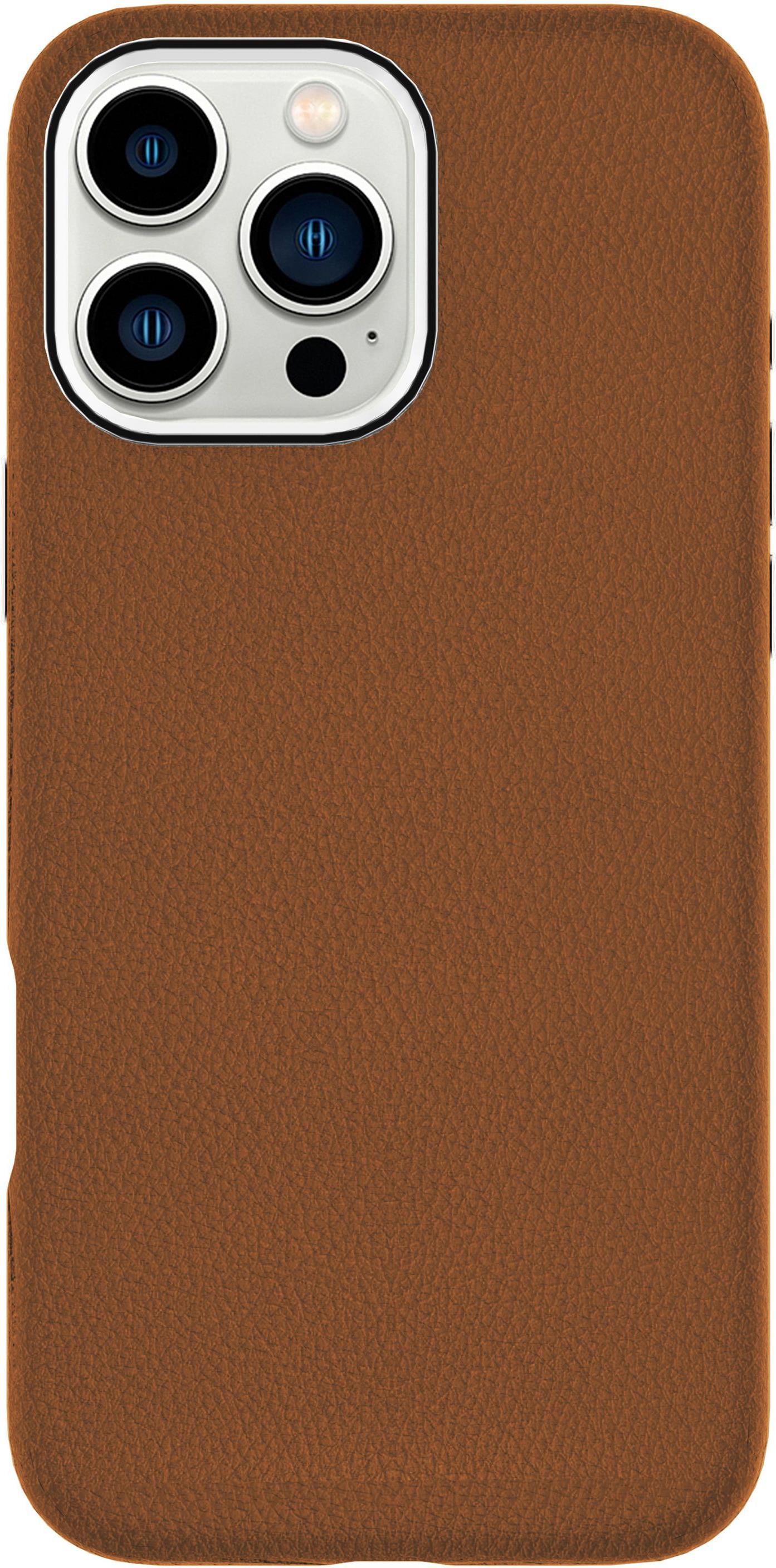 eSTUFF INFINITE VENICE iPhone 16 Pro Brown Leather Magnetic Cover. (ES67160025)