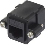 Renkforce RJ45 Netzwerk Adapter CAT 6 [1x RJ45-Buchse - 1x RJ45-Buchse] Schwarz (RF-4712202)