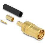 Delock SMB Stecker zum Crimpen RG-174 RG-316mit passendem Schrumpfschlauch (91786)