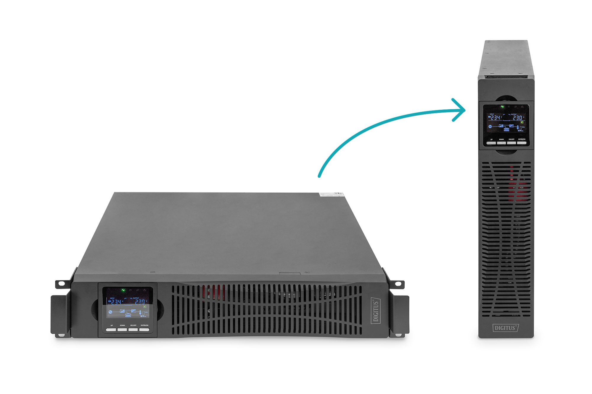 Digitus DN-170093 Online USV 1000 VA 1000 W Schwarz