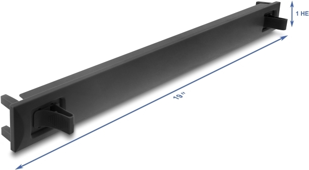 Delock 48.26cm 19Zoll 1 HE Blindpanel ABS Kunststoff mit Einrastfunktion Snap-In (67208)
