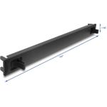 Delock 48.26cm 19Zoll 1 HE Blindpanel ABS Kunststoff mit Einrastfunktion Snap-In (67208)
