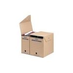 ELBA Hängemappen-Archiv tric System standard, naturbraun für DIN A4, aus stabiler Wellpappe, allseitig geschlossen (83524)