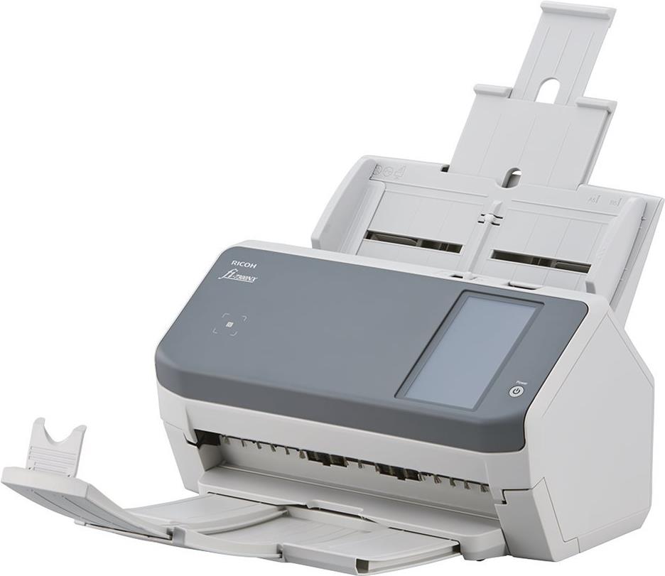 Ricoh fi-7300NX Dokumentenscanner A4 Duplex 600 dpi 60 ppm LAN USB Grau, Weiß
