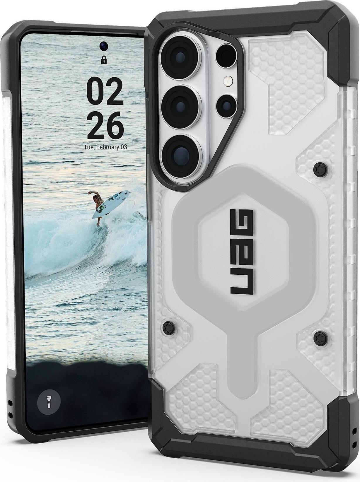 UAG Urban Armor Gear Pathfinder Case mit Magnet-Modul | Samsung Galaxy S26 Ultra | ice (transparent)/silber | 214526114333 (214526114333)
