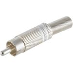 S/CONN maximum connectivity Cinchstecker Metall 6mm, weiß (52000-W)