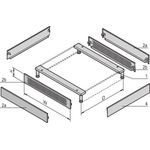 SCHROFF Seitenblende - SOCKELBLENDE 300T RAL 7021 (23130166)